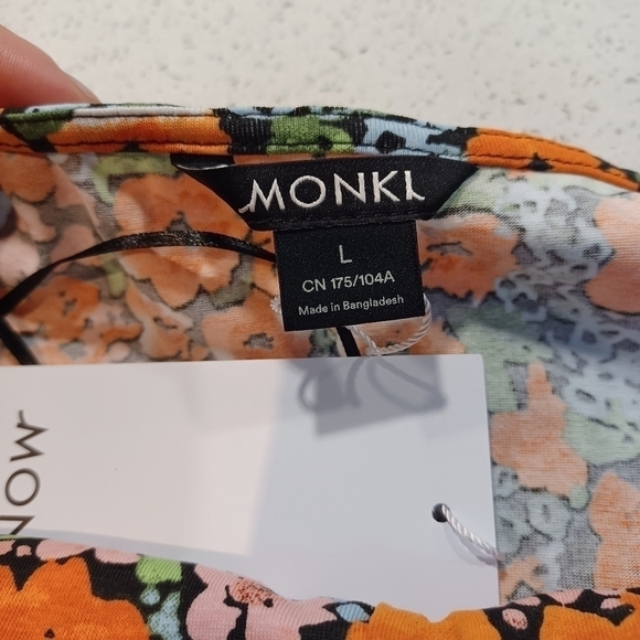 Monki poppy print tube top - Picture 4 of 5